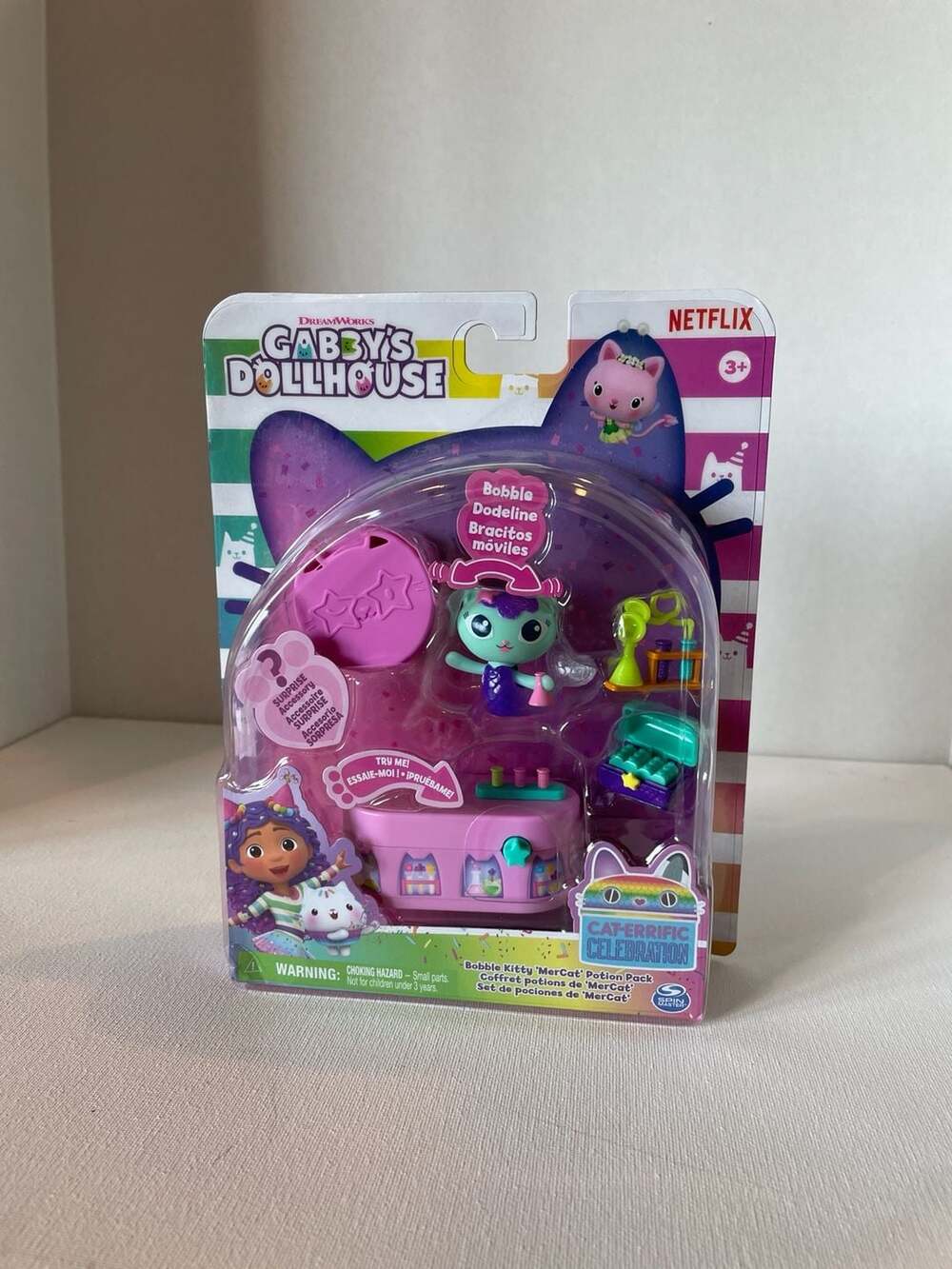 Gabby's Dollhouse Bobble Kitty "MerCat" Potion Pack